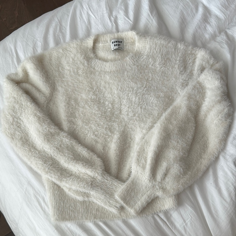 Sunday Best Cream “Kitten” Sweater Soft Knit XXS